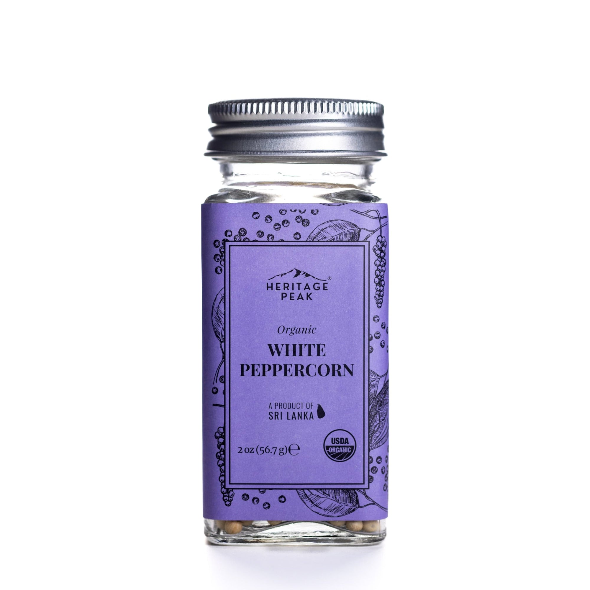 Organic White Peppercorn 2oz