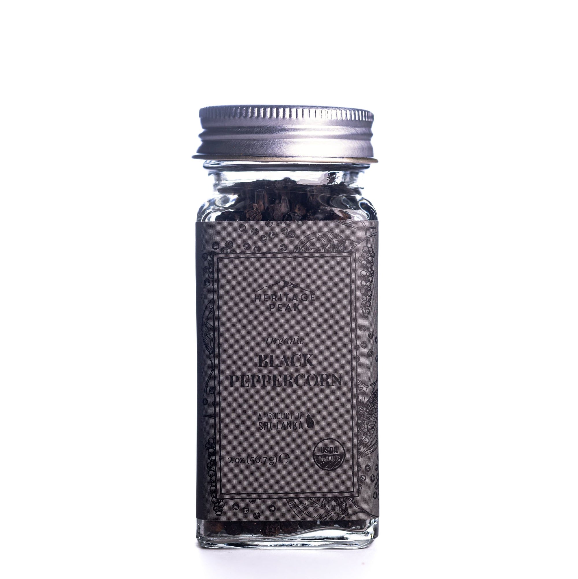 Organic Black Peppercorn 2oz